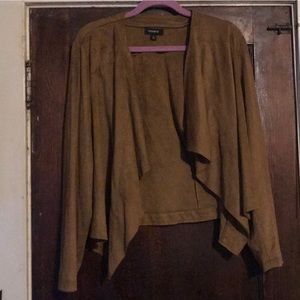 Torrid suede cropped jacket